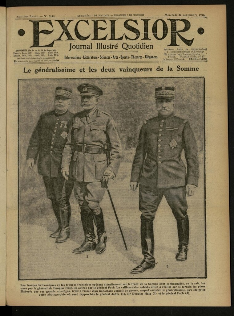 Miniatura de Excelsior: journal illustré quotidien de 27 de septiembre de 1916, nº 2143