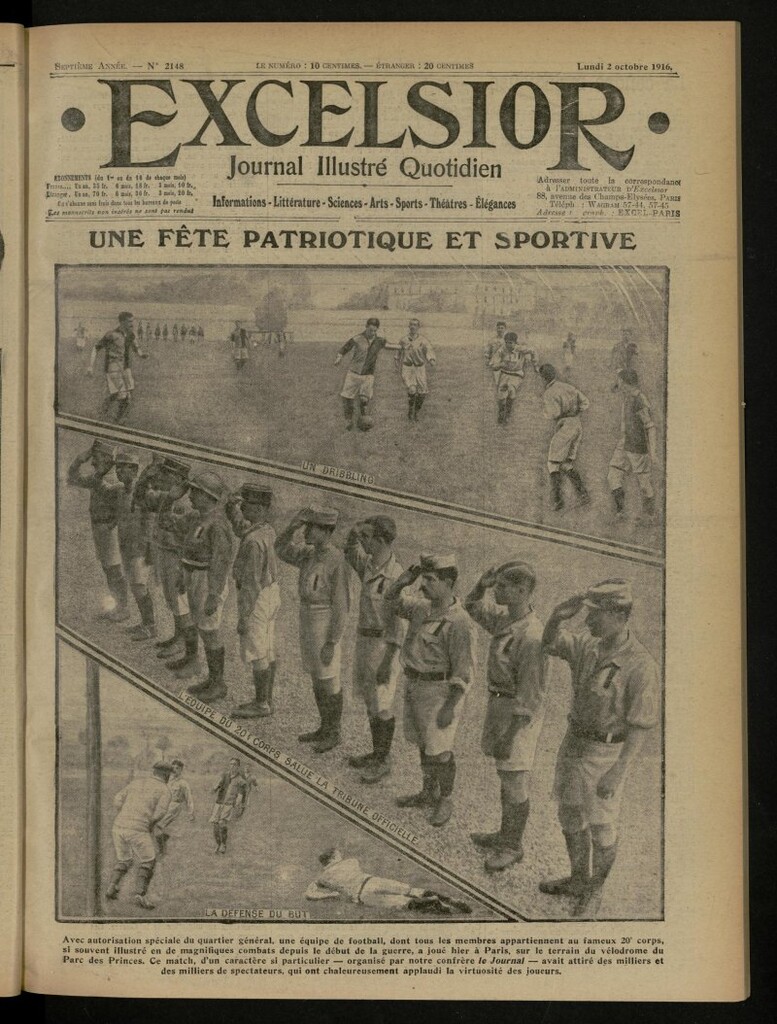 Miniatura de Excelsior: journal illustré quotidien de 2 de octubre de 1916, nº 2148