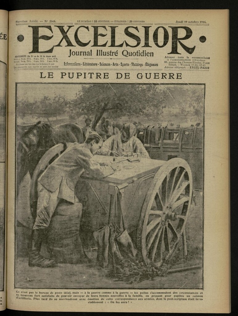 Miniatura de Excelsior: journal illustré quotidien de 19 de octubre de 1916, nº 2165