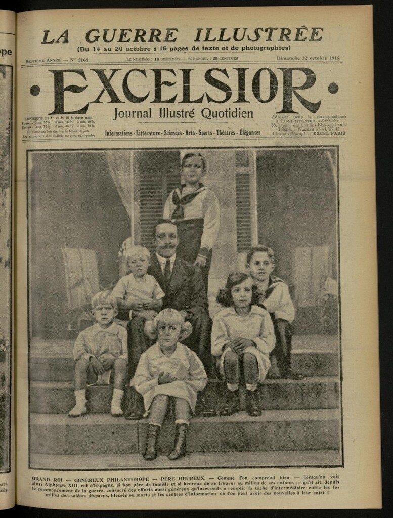Miniatura de Excelsior: journal illustré quotidien de 22 de octubre de 1916, nº 2168