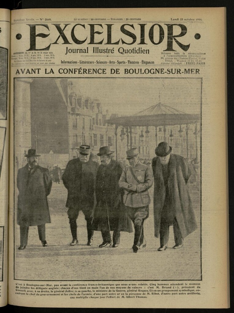 Miniatura de Excelsior: journal illustré quotidien de 23 de octubre de 1916, nº 2169