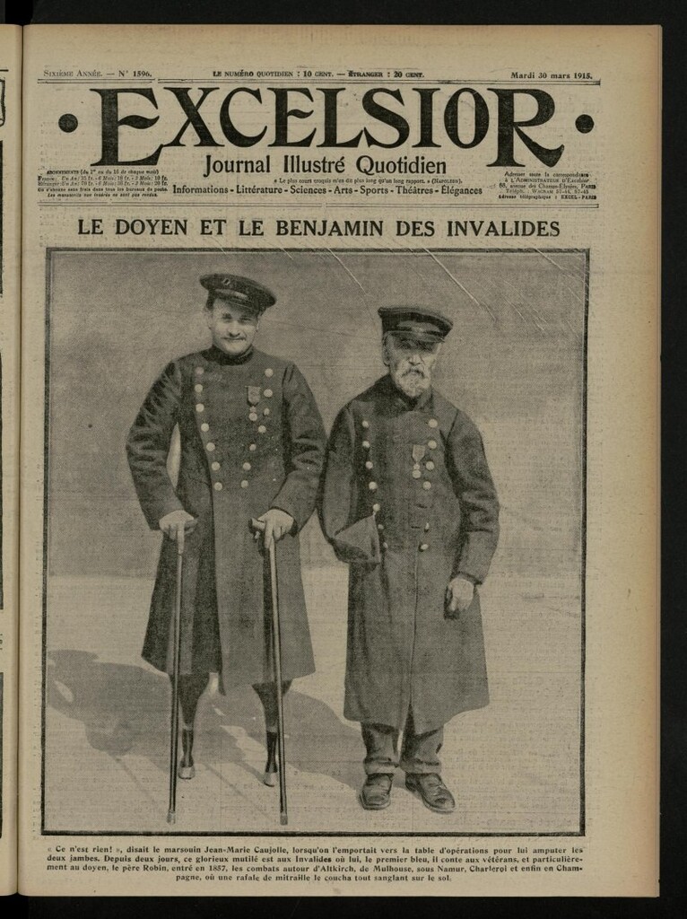 Miniatura de Excelsior: journal illustré quotidien de 30 de marzo de 1915, nº 1596