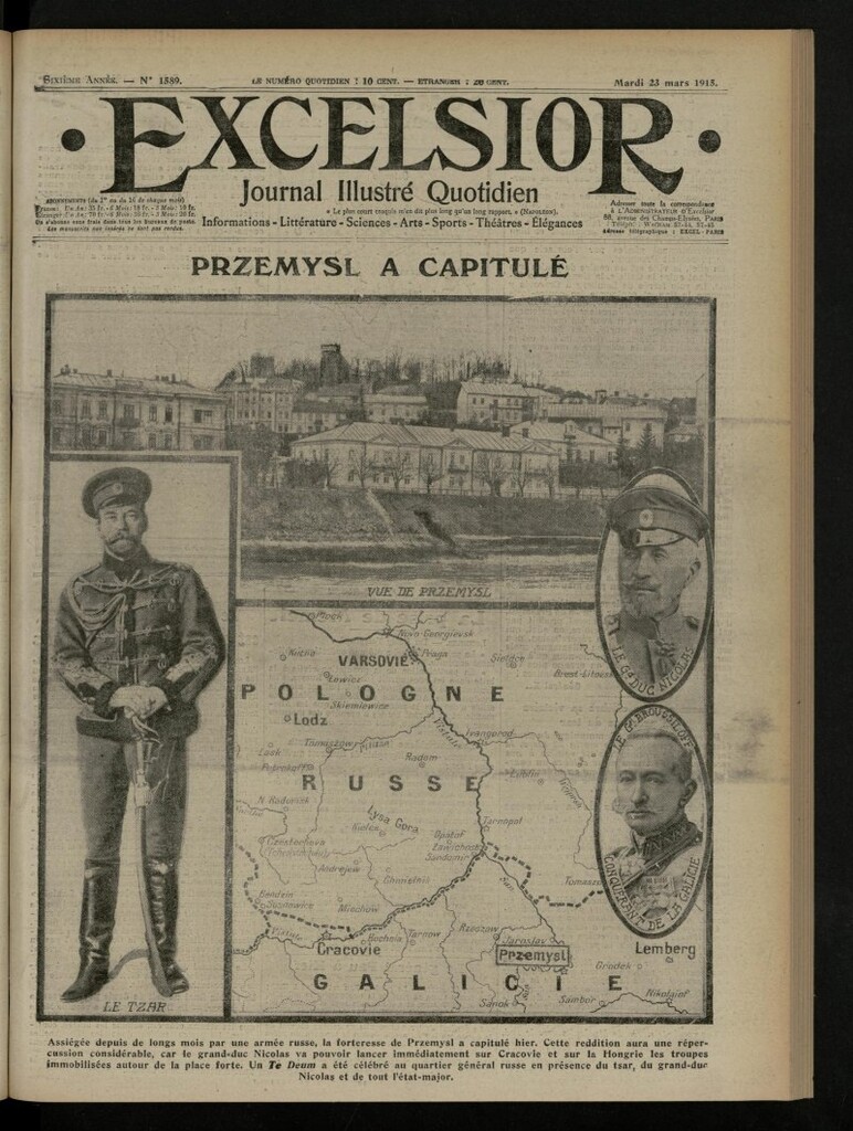 Miniatura de Excelsior: journal illustré quotidien de 23 de marzo de 1915, nº 1589