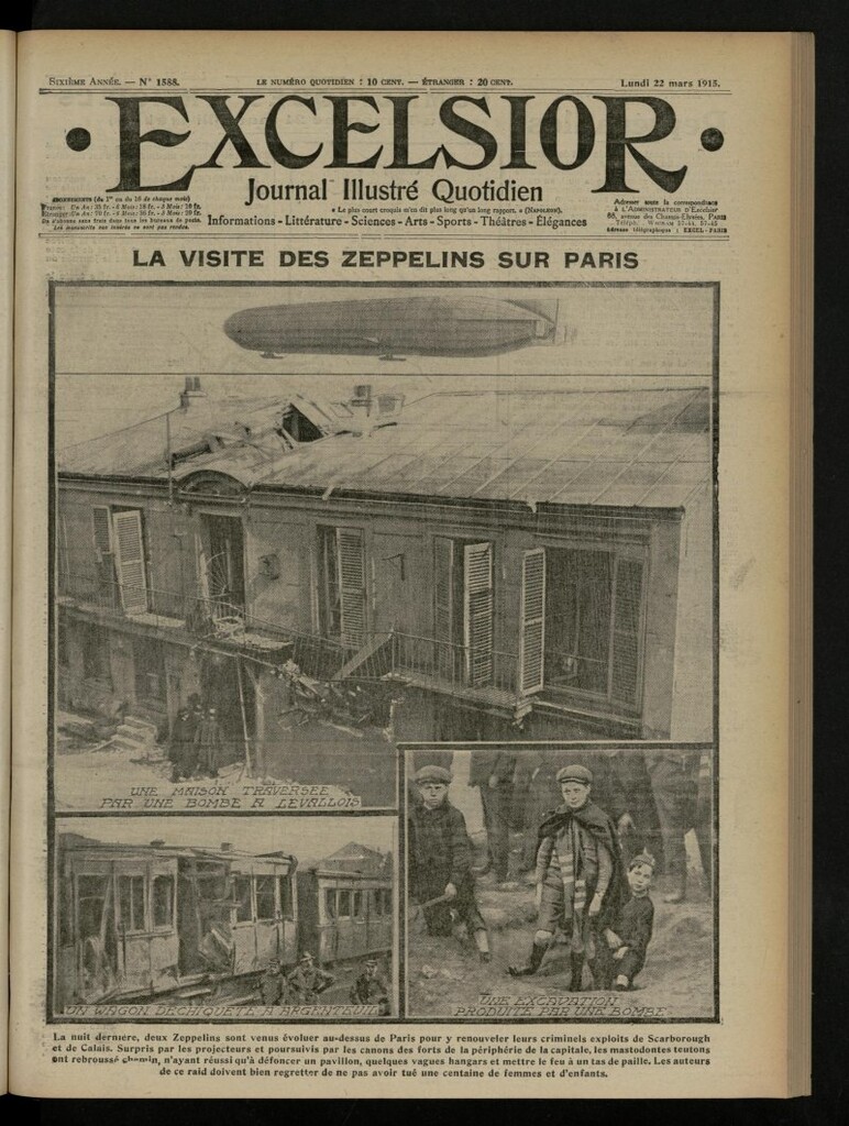 Miniatura de Excelsior: journal illustré quotidien de 22 de marzo de 1915, nº 1588