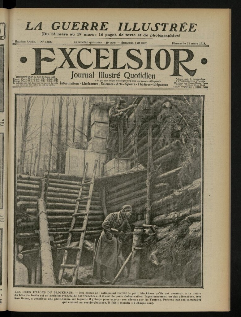 Miniatura de Excelsior: journal illustré quotidien de 21 de marzo de 1915, nº 1587