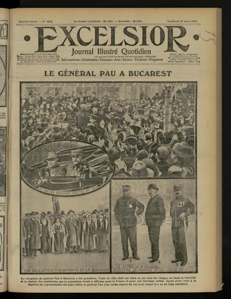 Miniatura de Excelsior: journal illustré quotidien de 12 de marzo de 1915, nº 1578