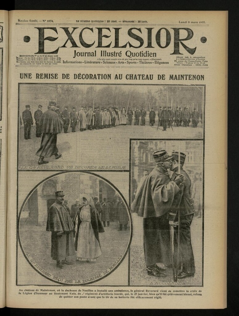Miniatura de Excelsior: journal illustré quotidien de 8 de marzo de 1915, nº 1574