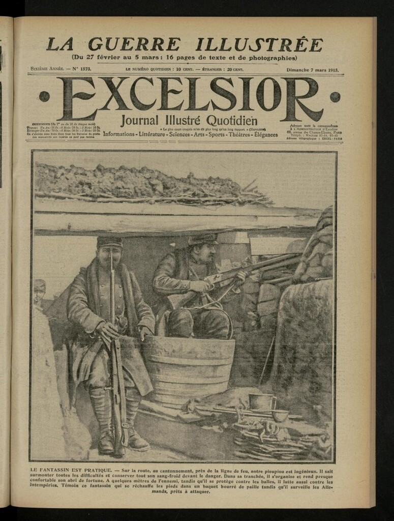 Miniatura de Excelsior: journal illustré quotidien de 7 de marzo de 1915, nº 1573