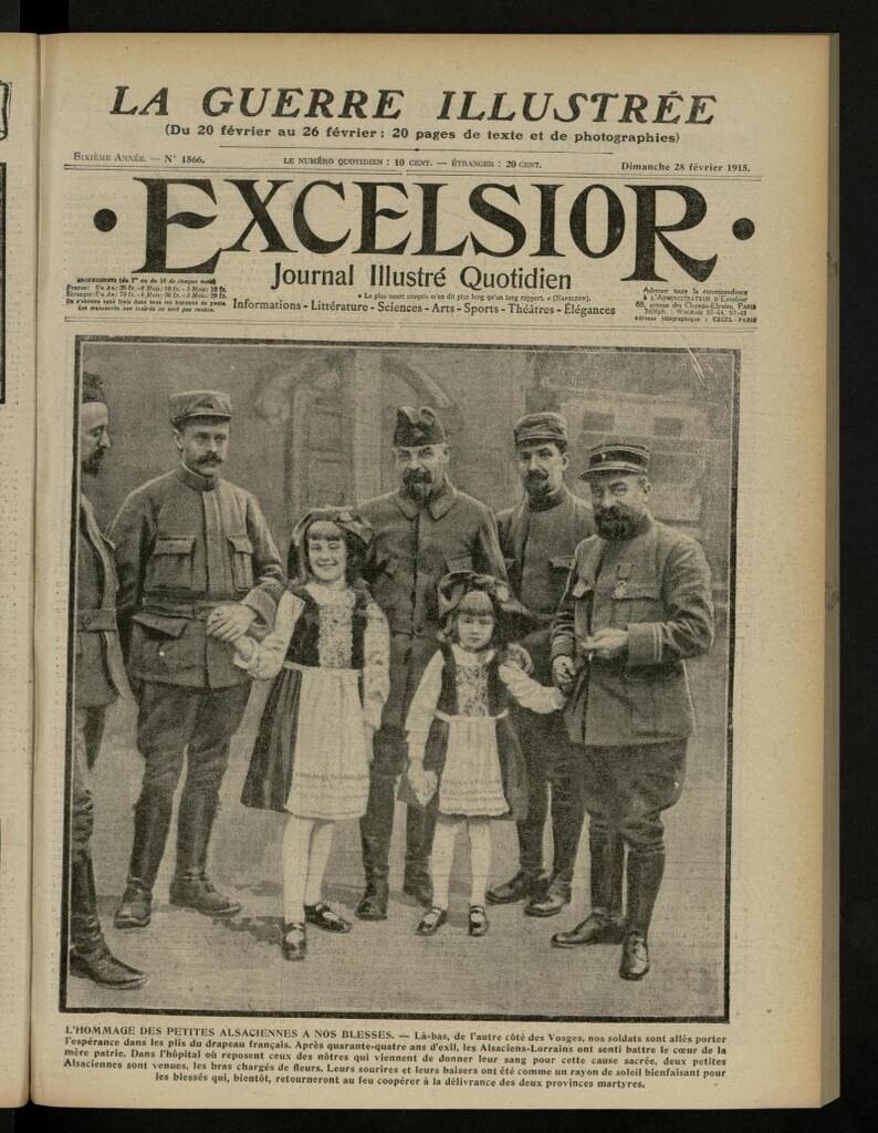Miniatura de Excelsior: journal illustré quotidien de 28 de febrero de 1915, nº 1566