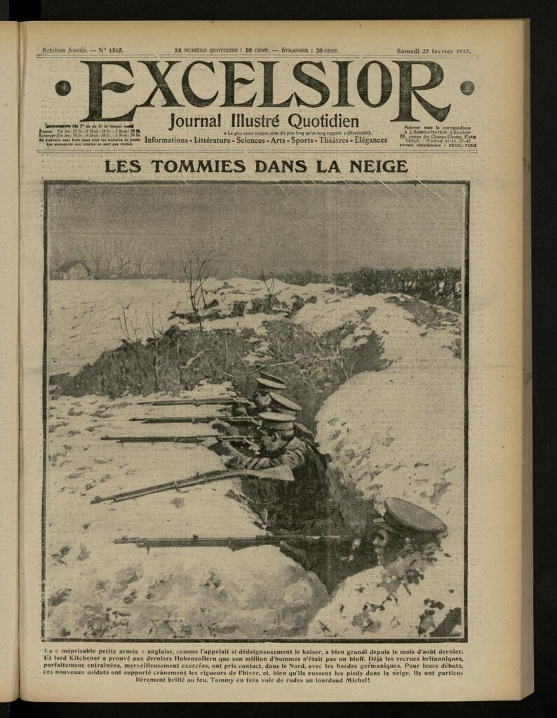 Miniatura de Excelsior: journal illustré quotidien de 27 de febrero de 1915, nº 1565