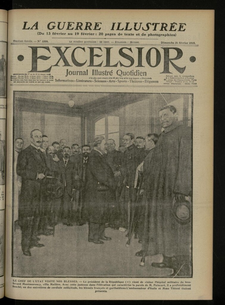 Miniatura de Excelsior: journal illustré quotidien de 21 de febrero de 1915, nº 1559