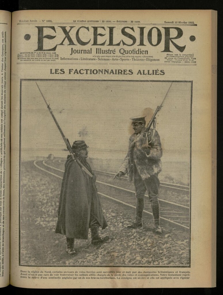 Miniatura de Excelsior: journal illustré quotidien de 13 de febrero de 1915, nº 1551