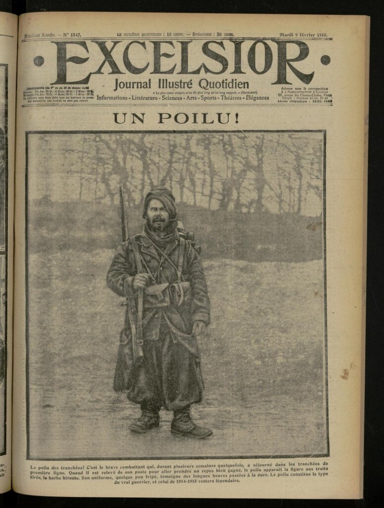 Miniatura de Excelsior: journal illustré quotidien de 9 de febrero de 1915, nº 1547