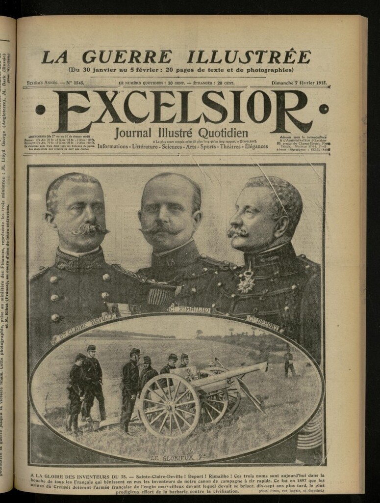 Miniatura de Excelsior: journal illustré quotidien de 7 de febrero de 1915, nº 1545