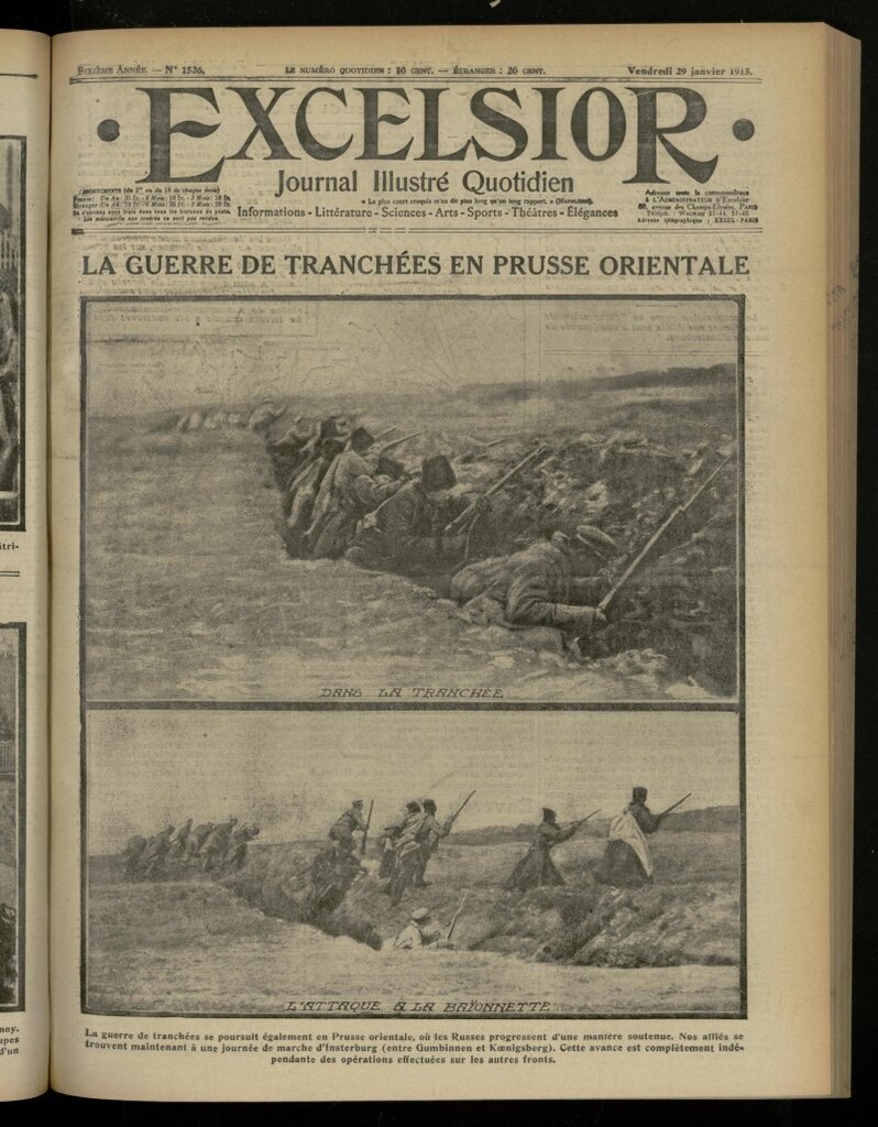 Miniatura de Excelsior: journal illustré quotidien de 29 de enero de 1915, nº 1536