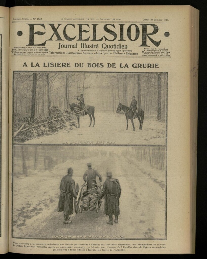 Miniatura de Excelsior: journal illustré quotidien de 25 de enero de 1915, nº 1532