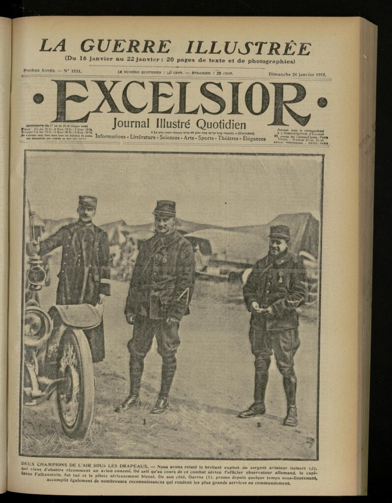 Miniatura de Excelsior: journal illustré quotidien de 24 de enero de 1915, nº 1531