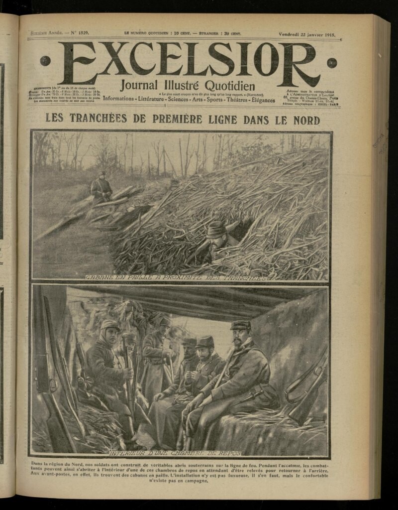 Miniatura de Excelsior: journal illustré quotidien de 22 de enero de 1915, nº 1529