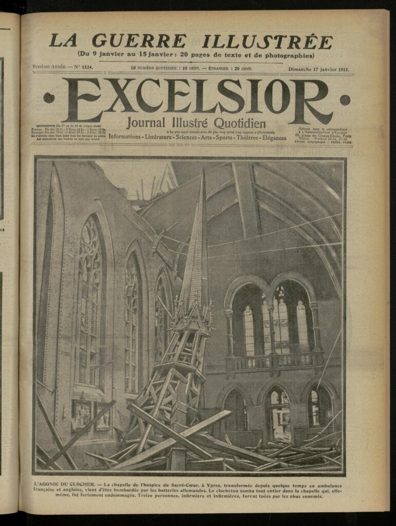 Miniatura de Excelsior: journal illustré quotidien de 17 de enero de 1915, nº 1524