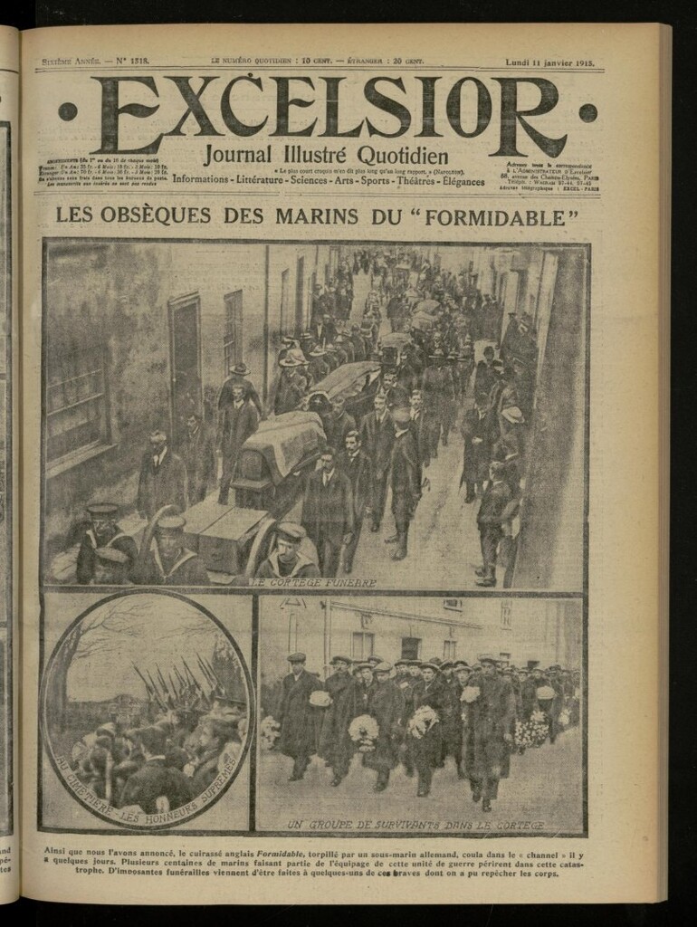 Miniatura de Excelsior: journal illustré quotidien de 11 de enero de 1915, nº 1518