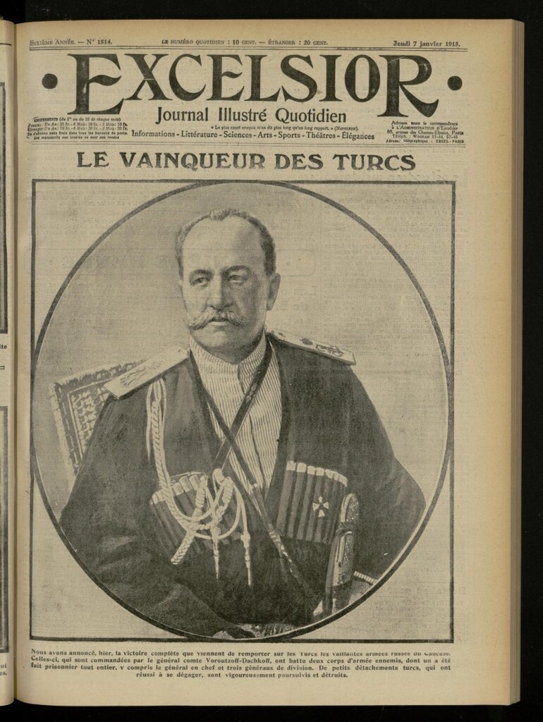 Miniatura de Excelsior: journal illustré quotidien de 7 de enero de 1915, nº 1514