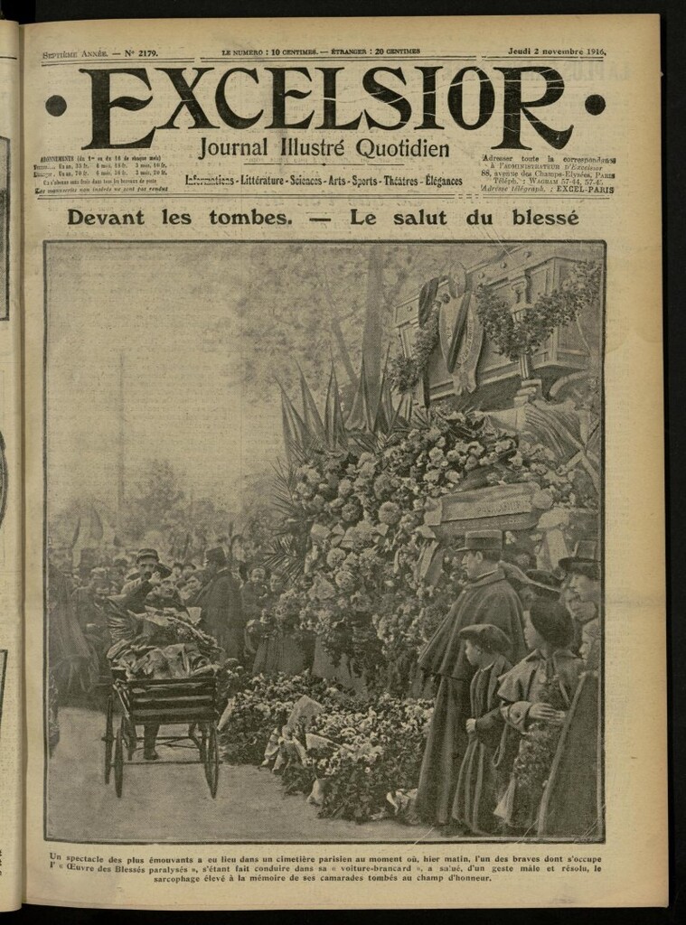 Miniatura de Excelsior: journal illustré quotidien de 2 de noviembre de 1916, nº 2179
