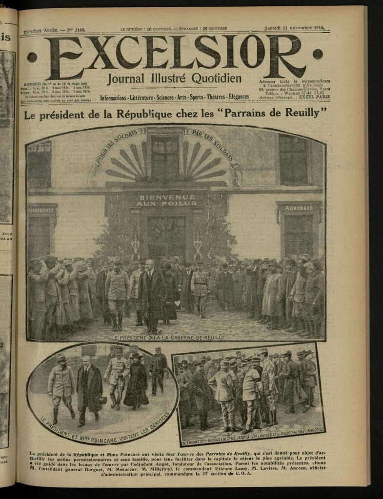 Miniatura de Excelsior: journal illustré quotidien de 11 de noviembre de 1916, nº 2188