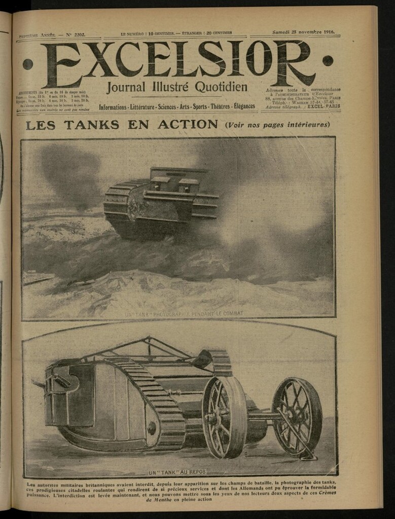 Miniatura de Excelsior: journal illustré quotidien de 25 de noviembre de 1916, nº 2202