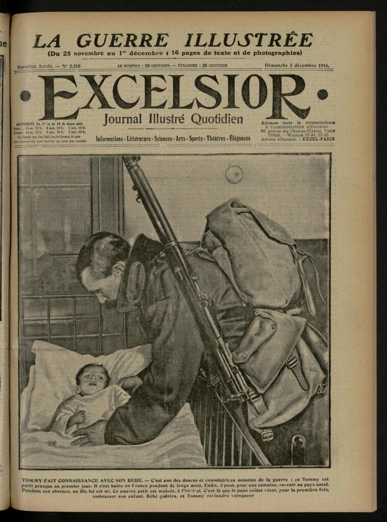 Miniatura de Excelsior: journal illustré quotidien de 3 de diciembre de 1916, nº 2210