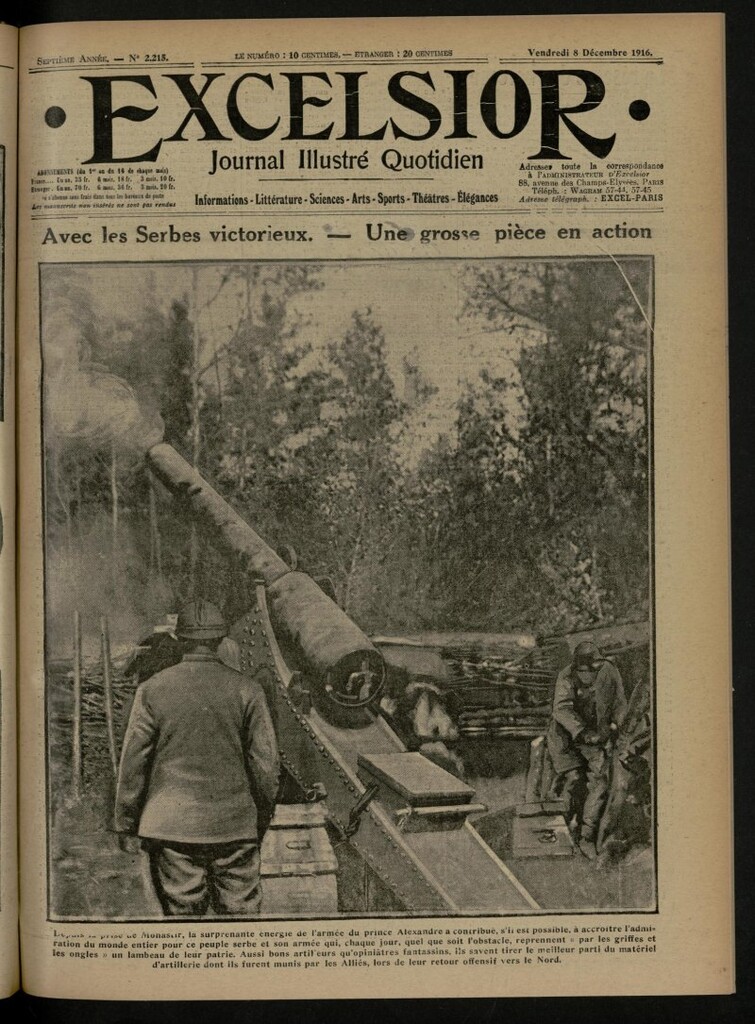 Miniatura de Excelsior: journal illustré quotidien de 8 de diciembre de 1916, nº 2215