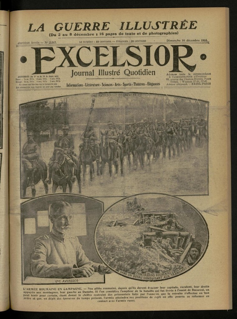 Miniatura de Excelsior: journal illustré quotidien de 10 de diciembre de 1916, nº 2217