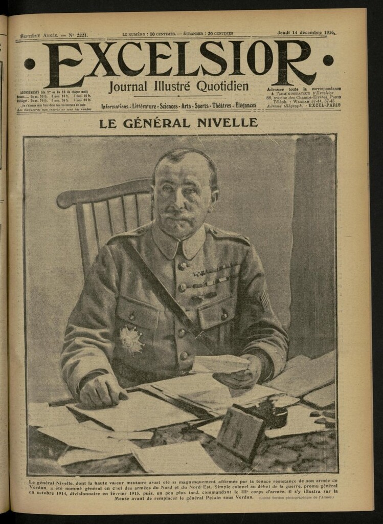 Miniatura de Excelsior: journal illustré quotidien de 14 de diciembre de 1916, nº 2221