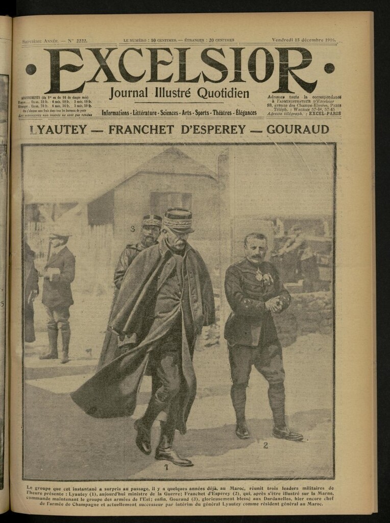Miniatura de Excelsior: journal illustré quotidien de 15 de diciembre de 1916, nº 2222