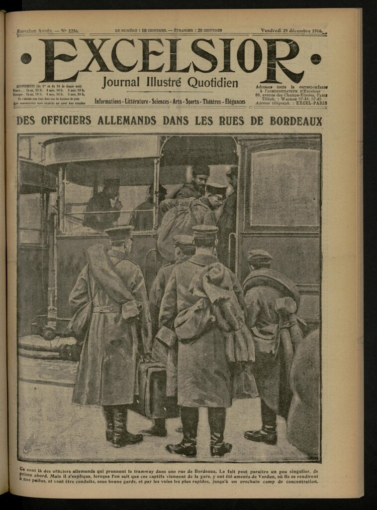 Miniatura de Excelsior: journal illustré quotidien de 29 de diciembre de 1916, nº 2236
