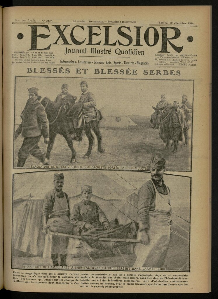 Miniatura de Excelsior: journal illustré quotidien de 30 de diciembre de 1916, nº 2237