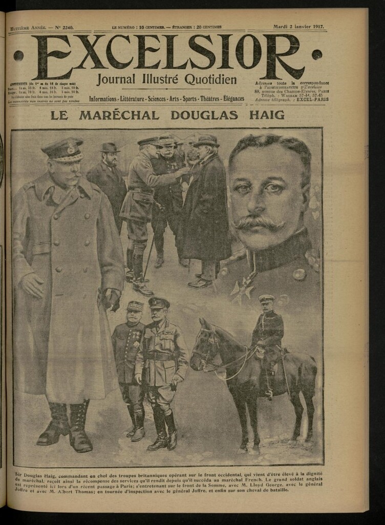 Miniatura de Excelsior: journal illustré quotidien de 2 de enero de 1917, nº 2240
