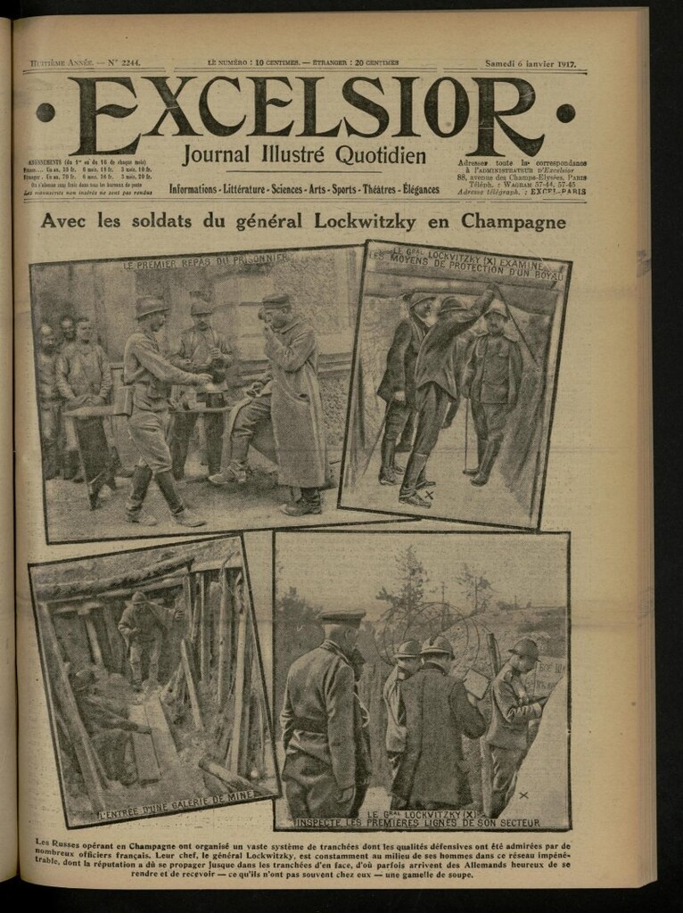 Miniatura de Excelsior: journal illustré quotidien de 6 de enero de 1917, nº 2244