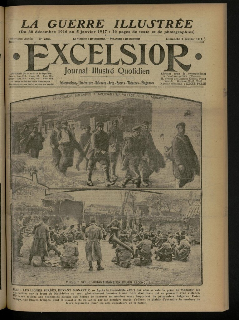 Miniatura de Excelsior: journal illustré quotidien de 7 de enero de 1917, nº 2245
