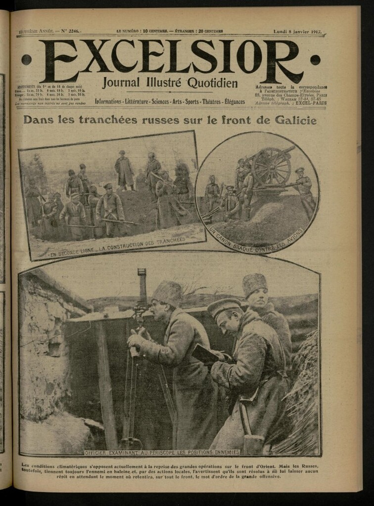 Miniatura de Excelsior: journal illustré quotidien de 8 de enero de 1917, nº 2246