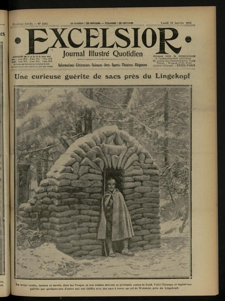 Miniatura de Excelsior: journal illustré quotidien de 15 de enero de 1917, nº 2253