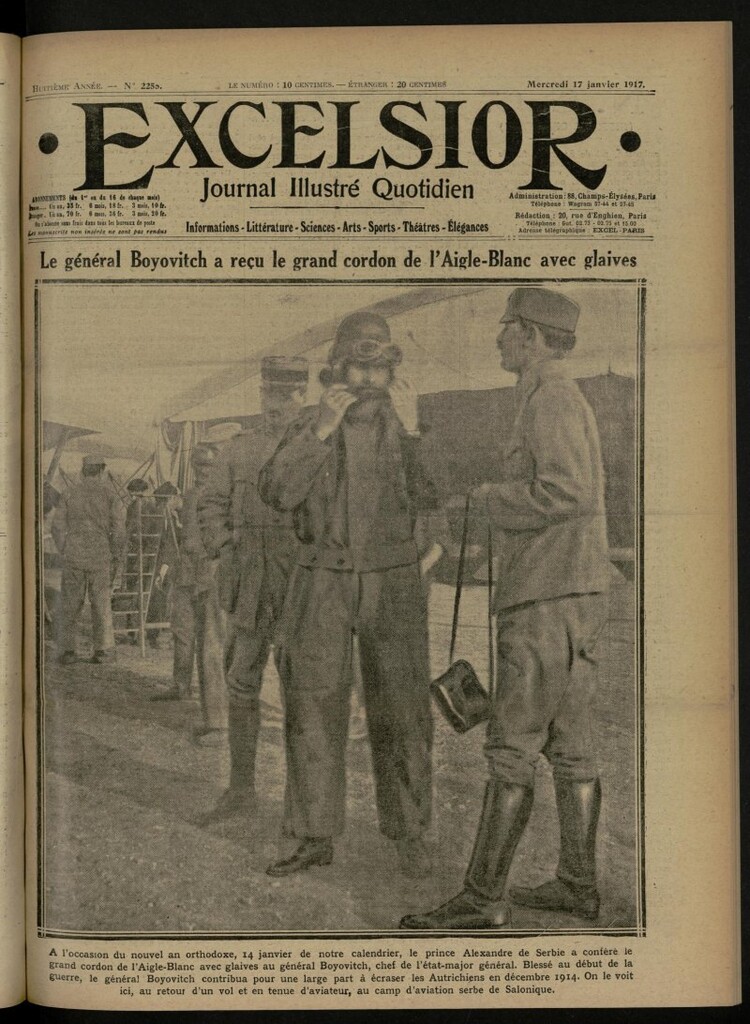 Miniatura de Excelsior: journal illustré quotidien de 17 de enero de 1917, nº 2255