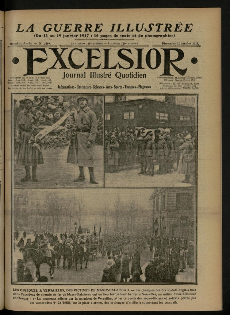 Miniatura de Excelsior: journal illustré quotidien de 21 de enero de 1917, nº 2259