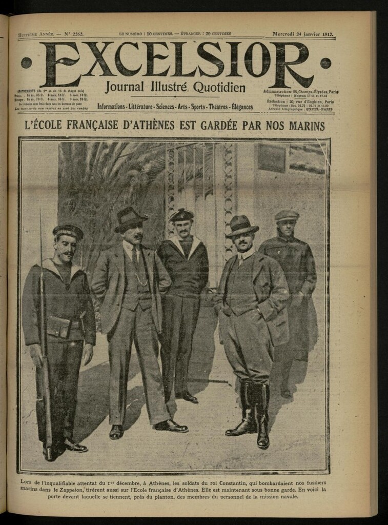 Miniatura de Excelsior: journal illustré quotidien de 24 de enero de 1917, nº 2262