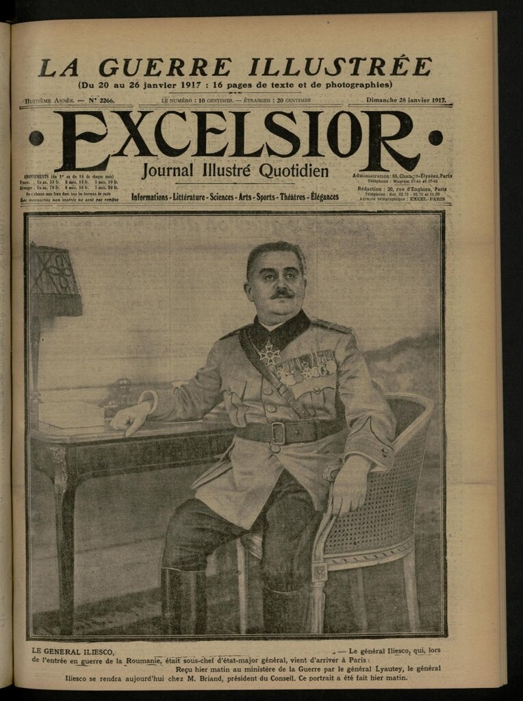 Miniatura de Excelsior: journal illustré quotidien de 28 de enero de 1917, nº 2266