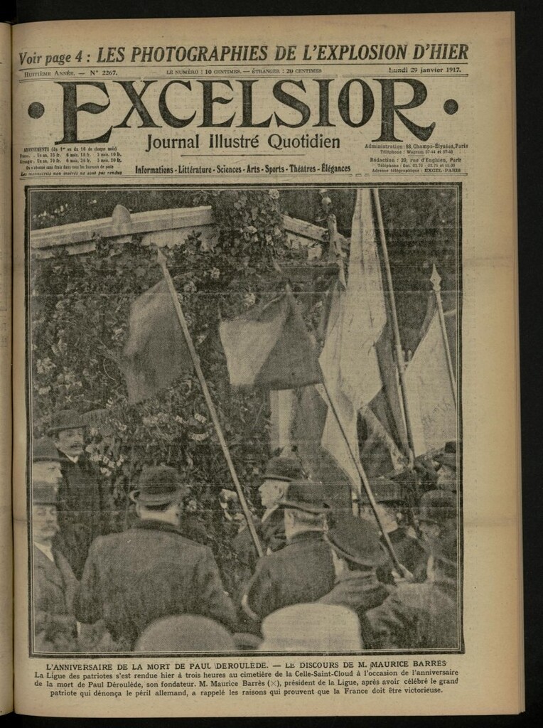 Miniatura de Excelsior: journal illustré quotidien de 29 de enero de 1917, nº 2267