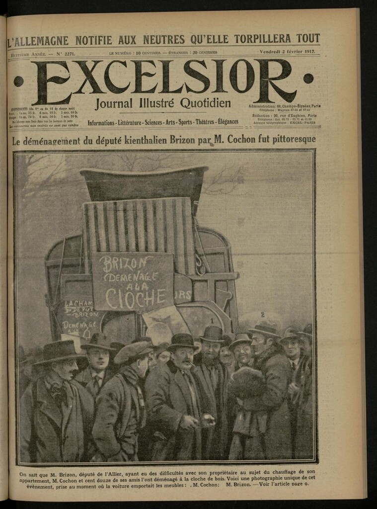 Miniatura de Excelsior: journal illustré quotidien de 2 de febrero de 1917, nº 2271