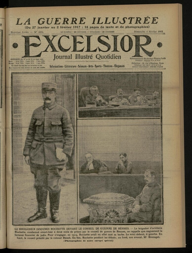 Miniatura de Excelsior: journal illustré quotidien de 4 de febrero de 1917, nº 2273
