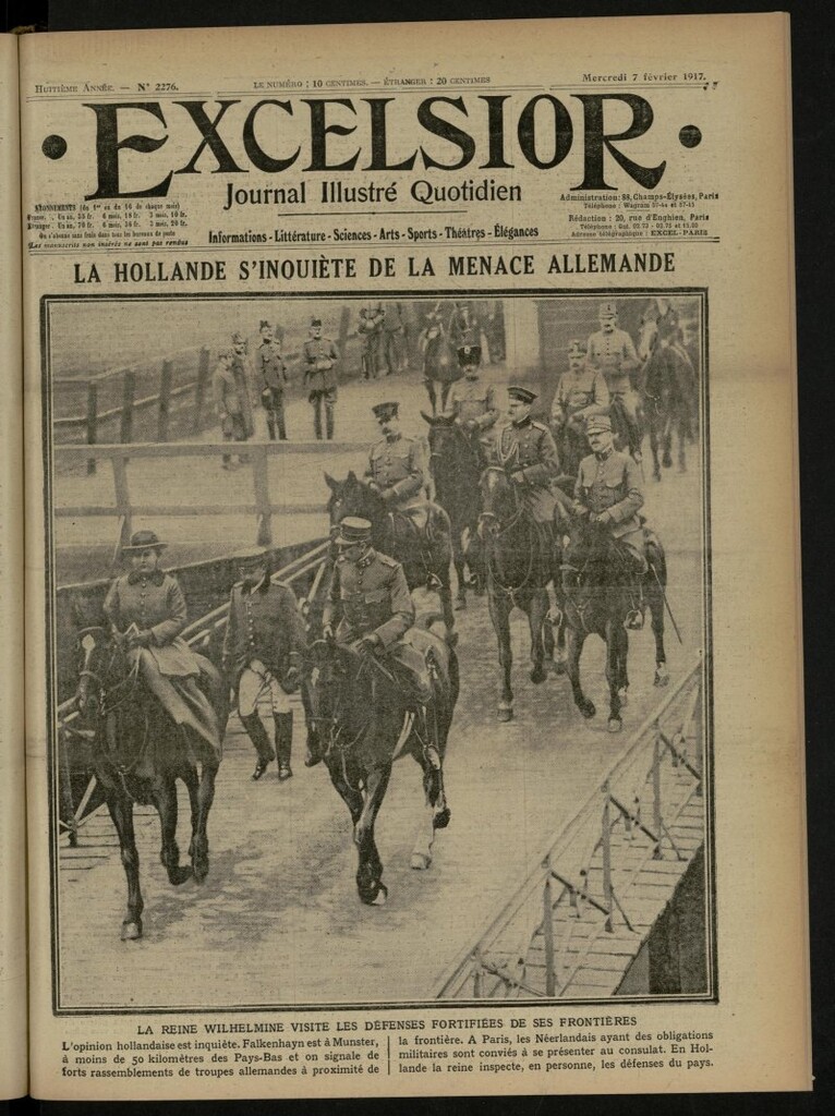 Miniatura de Excelsior: journal illustré quotidien de 7 de febrero de 1917, nº 2276