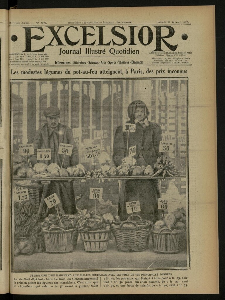 Miniatura de Excelsior: journal illustré quotidien de 10 de febrero de 1917, nº 2279