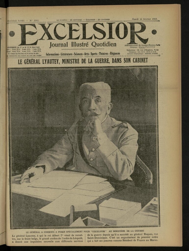 Miniatura de Excelsior: journal illustré quotidien de 13 de febrero de 1917, nº 2282